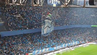 Beşiktaş-Fenerbahçe Derbisinde Filistin'e Destek Gösterisi