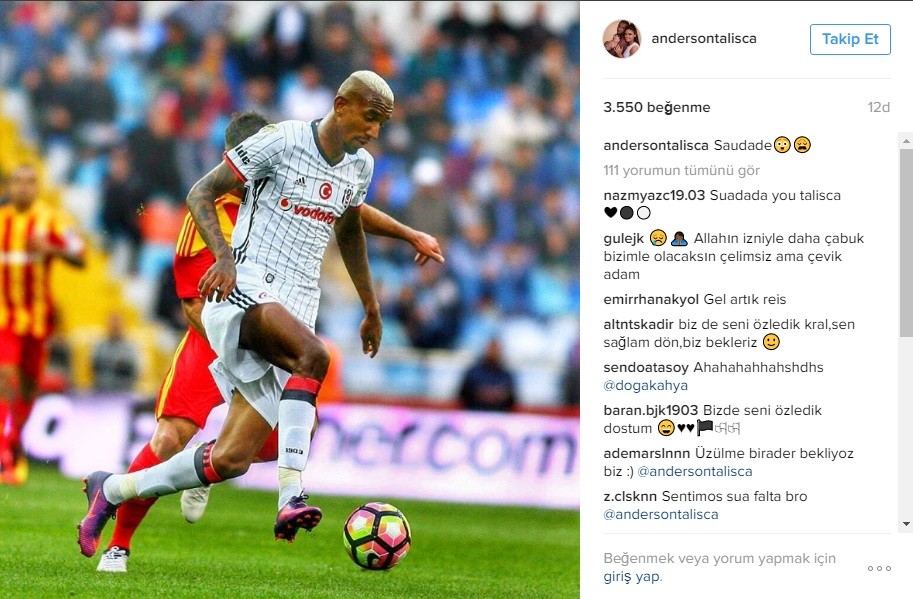 Talisca'dan Beşiktaş'a Mesaj!