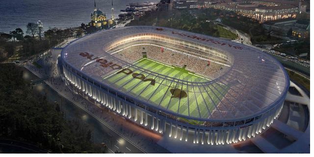 Vodafone Arena'da çimler seriliyor