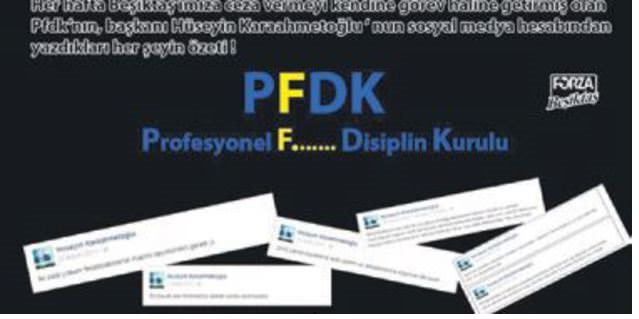 'Taraflı' PFDK'ya tepki