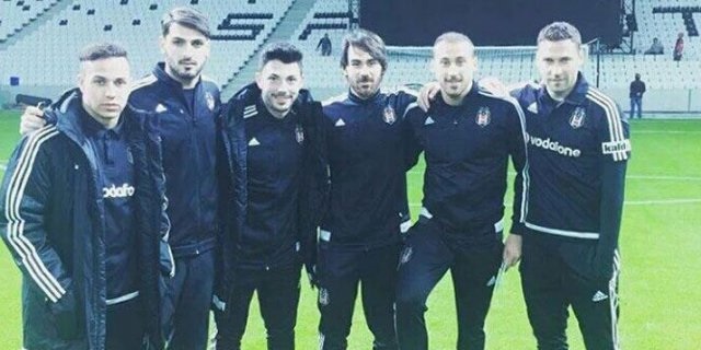 Beşiktaşlı futbolcular Vodafone Arena'ya ayak bastı