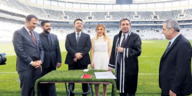 VODAFONE ARENA'DA İLK NİKAH