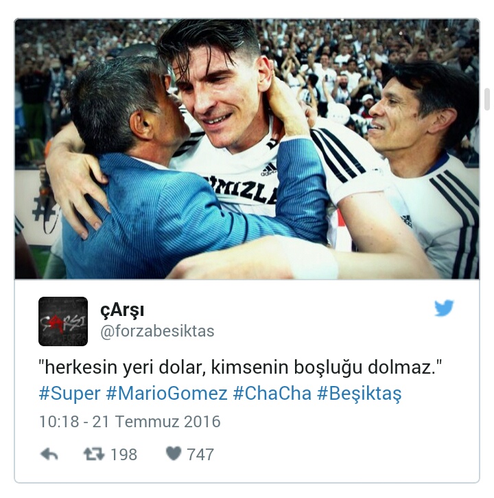 Beşiktaş'ta Gomez Depremi Taraftarı 