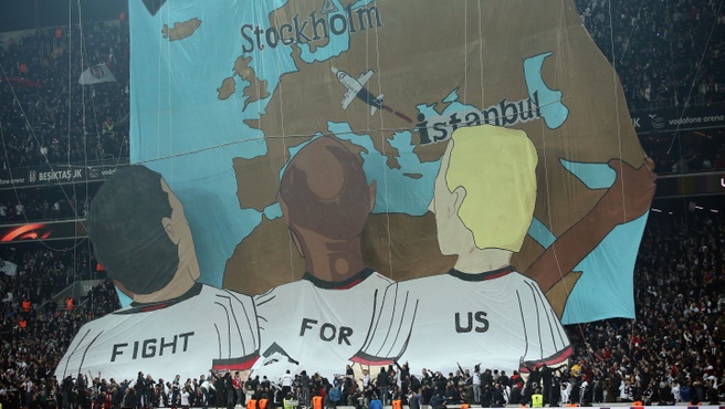 Beşiktaş taraftarı Lyon maçına hazırlanıyor